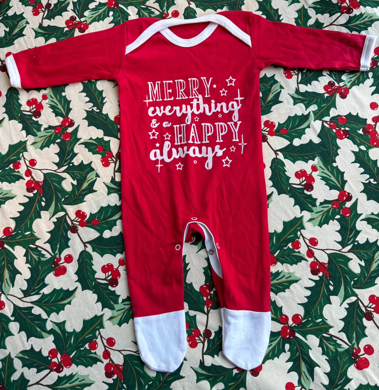 0-3 months merry everything sleepsuit