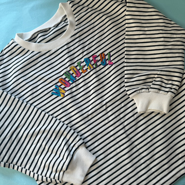 3/4 years wonderful sweater embroidered