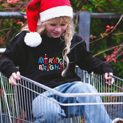 Merry and bright embroidered Sweater