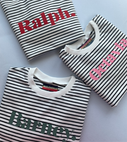 Personalised Classic Striped Slouch kids Sweater