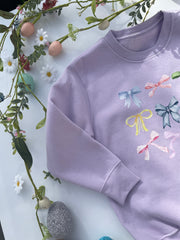 Bow kids sweater