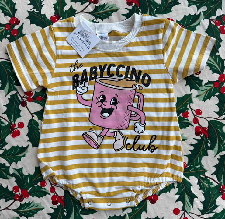 6/12 months babyccino romper