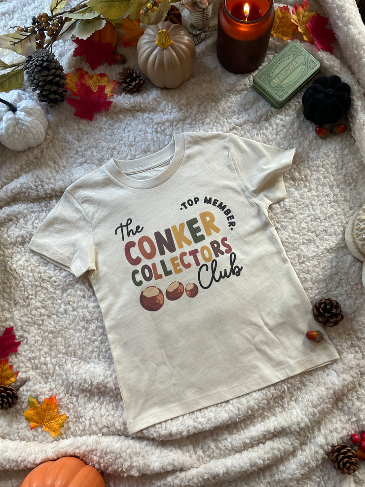 Conker Club slogan kids organic t-shirt