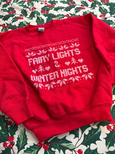 4/5 years fairy lights sweater