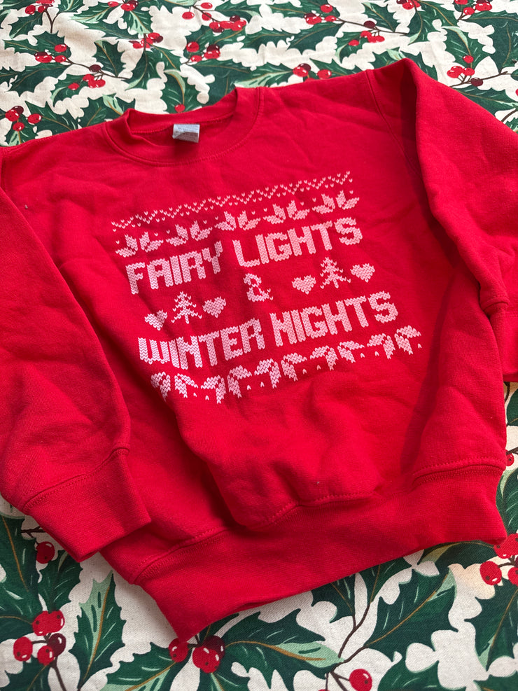 4/5 years fairy lights sweater