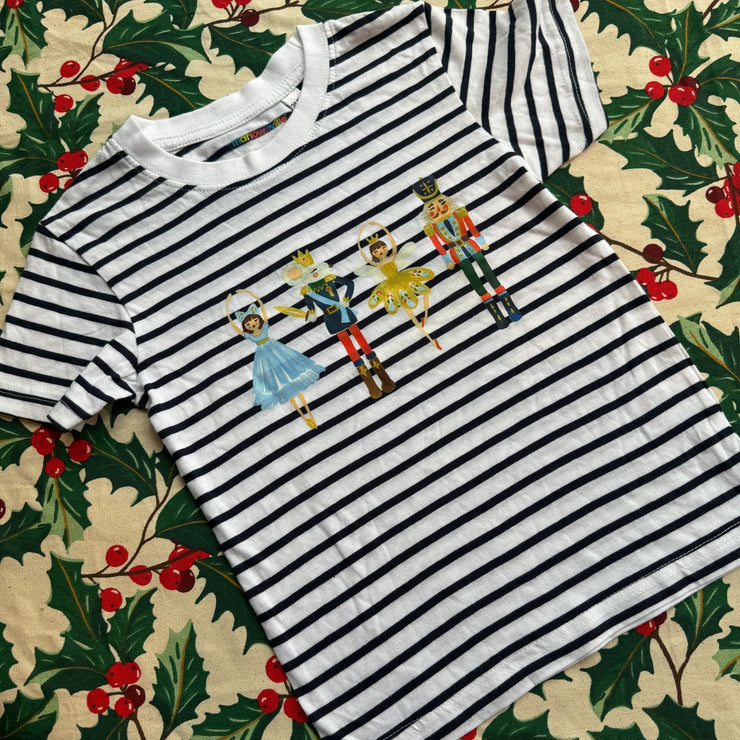 2/3 years nutcracker striped tee