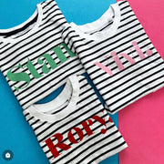 Classic Name Kids Stripe T-Shirt/Tee