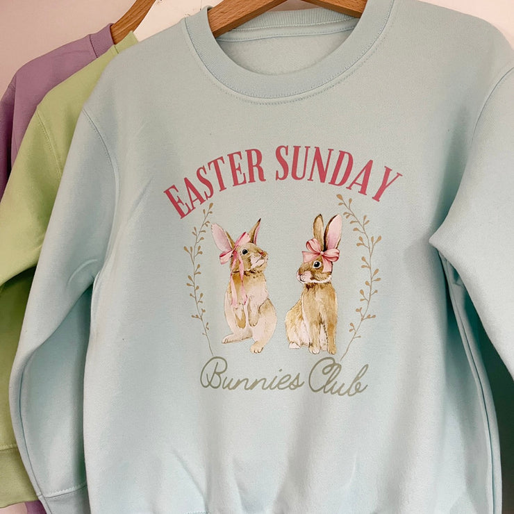 Easter Sunday Bunny Club kids sweater