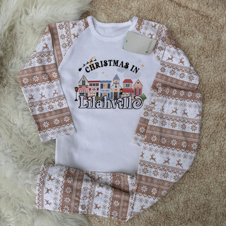 Christmas in (personalised) Kids Pyjamas