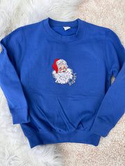 Vintage santa personalised embroidered Sweater