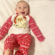 Vintage Santa Christmas personalised Pyjamas