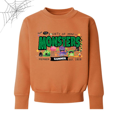 Monster Society (personalised) Kids Halloween Sweatshirt/ Hoodie