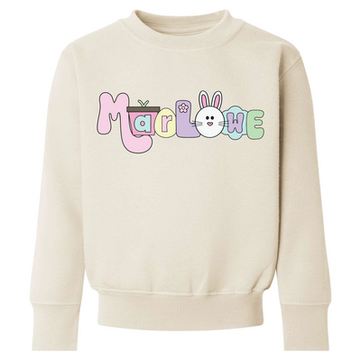 Spring name personalised easter sweater