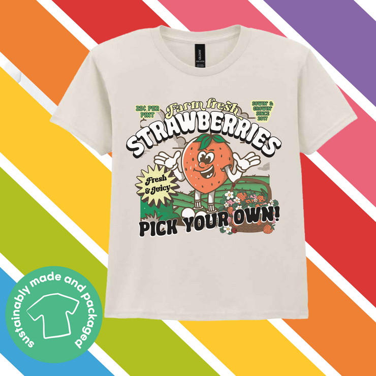 Farm fresh strawberries tenner t-shirt