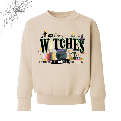 Witches Society (personalised) Kids Halloween Sweatshirt/ Hoodie