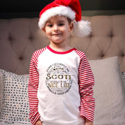 Official Nice List (personalised) Kids Christmas Pyjamas