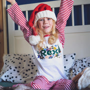 Merry Moniker (personalised) Christmas Kids Pyjamas