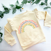 Easter Rainbow Frill Kids Sweatshirt