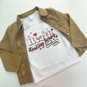 Tenner Tuesday Stealing hearts kids white t-shirt