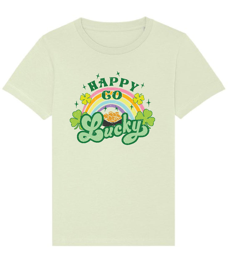 Happy go lucky- organic t-shirt (adults and kids)